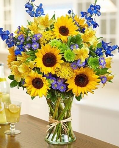 <div class="summary entry-summary">
<div class="woocommerce-product-details__short-description">

Send some sunshine with this bouquet full of fresh sunflowers, delphinium, alstroemeria, yarrow, monte casino and more!

</div>
</div>